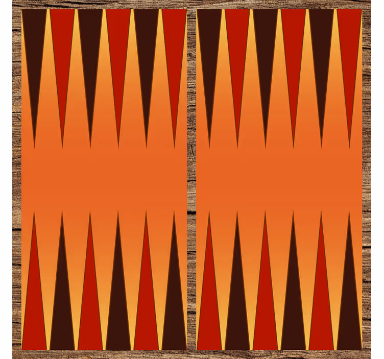 Blind children vinyl backgammon rug - TenStickers