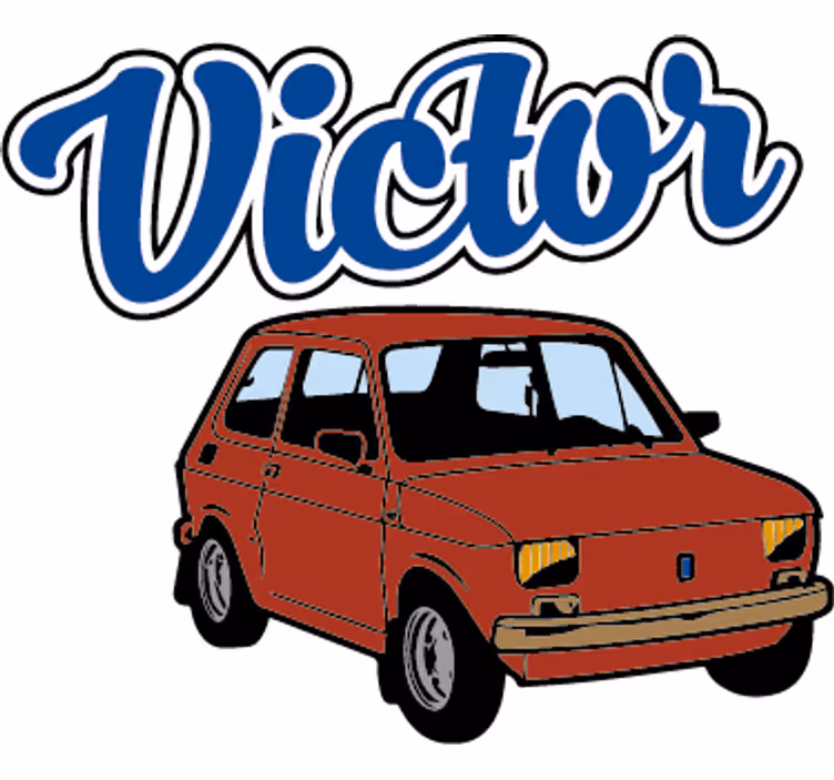 Blind children car vinyl for little kids - TenStickers