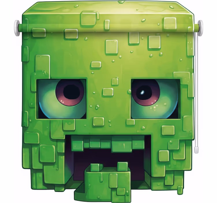 Blind children spooky pixel art figure - TenStickers