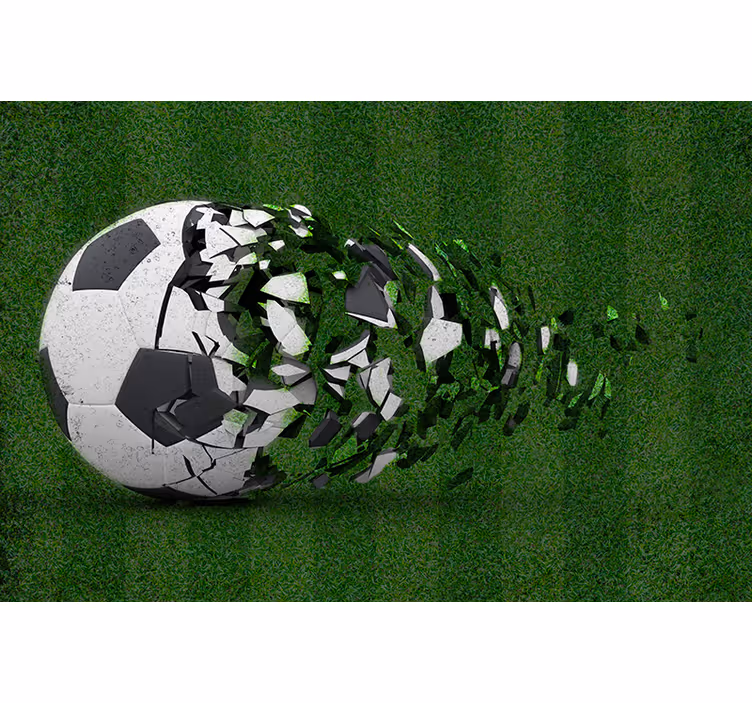Blind children youth soccer - TenStickers
