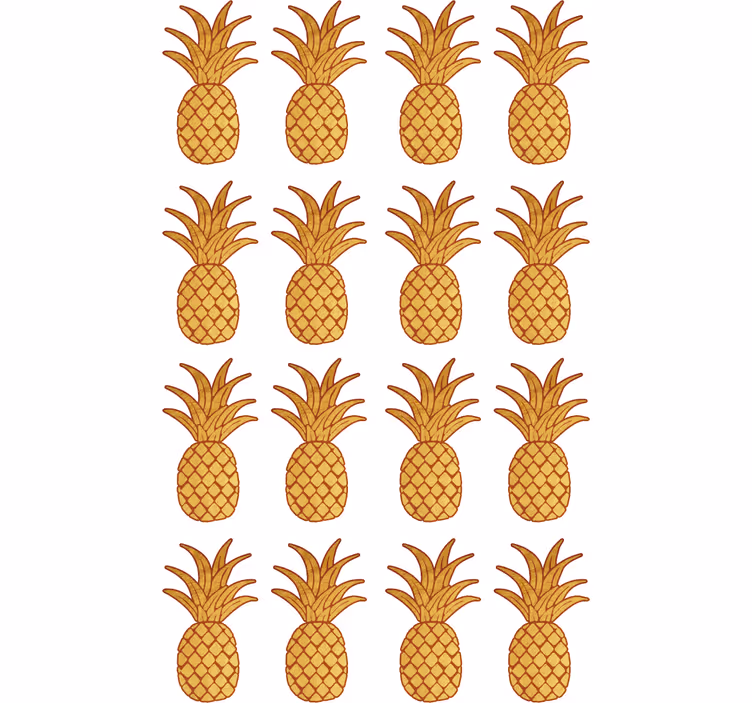 Blind teens golden pineapple patrón - TenStickers