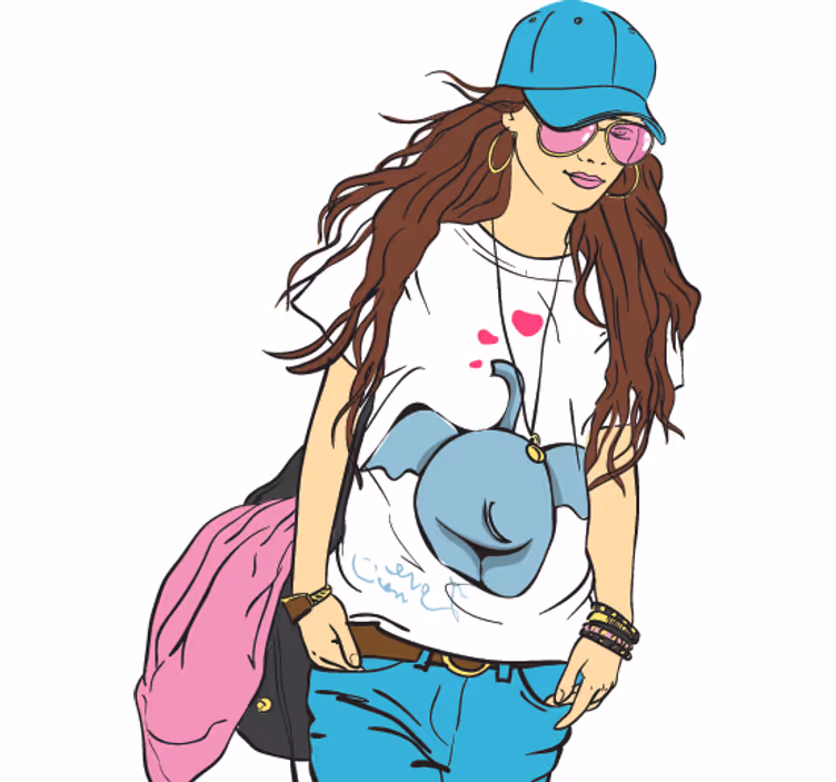 Blind teens modern and cute decorative vinyl - TenStickers