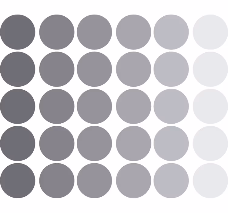 Blind teens gray geometric circles - TenStickers