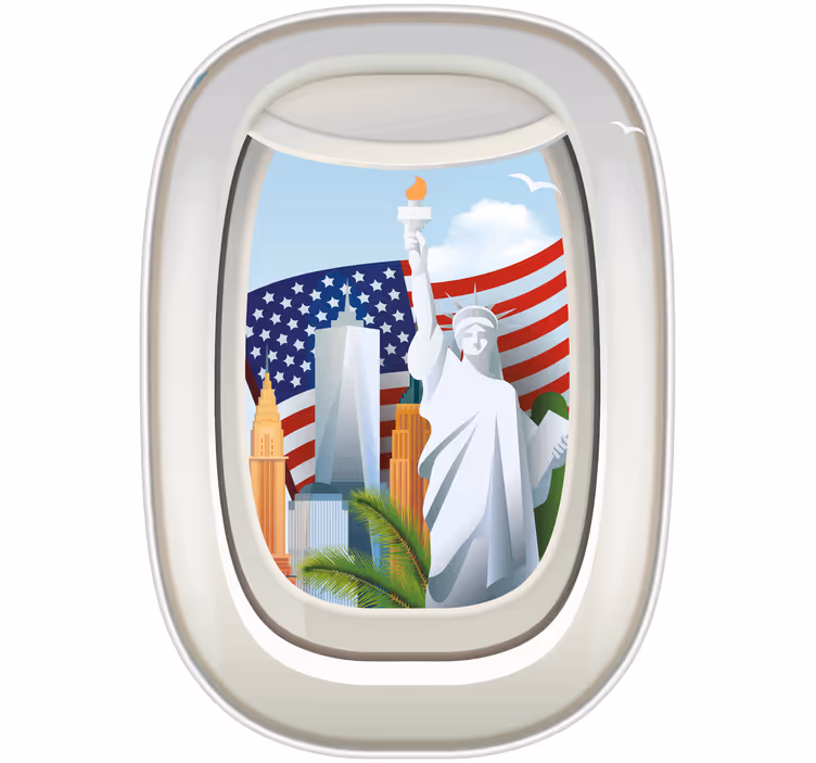 Blind teens experience america from a plane window - TenStickers