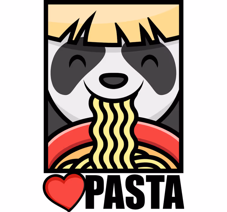 Blind teens adore spaghetti - TenStickers