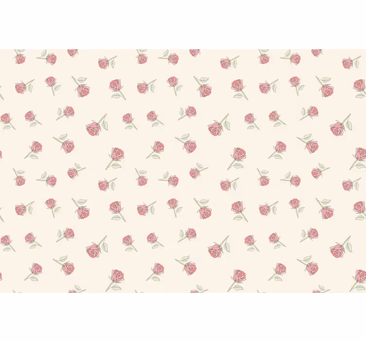 Blind beige romantic vintage rose design - TenStickers