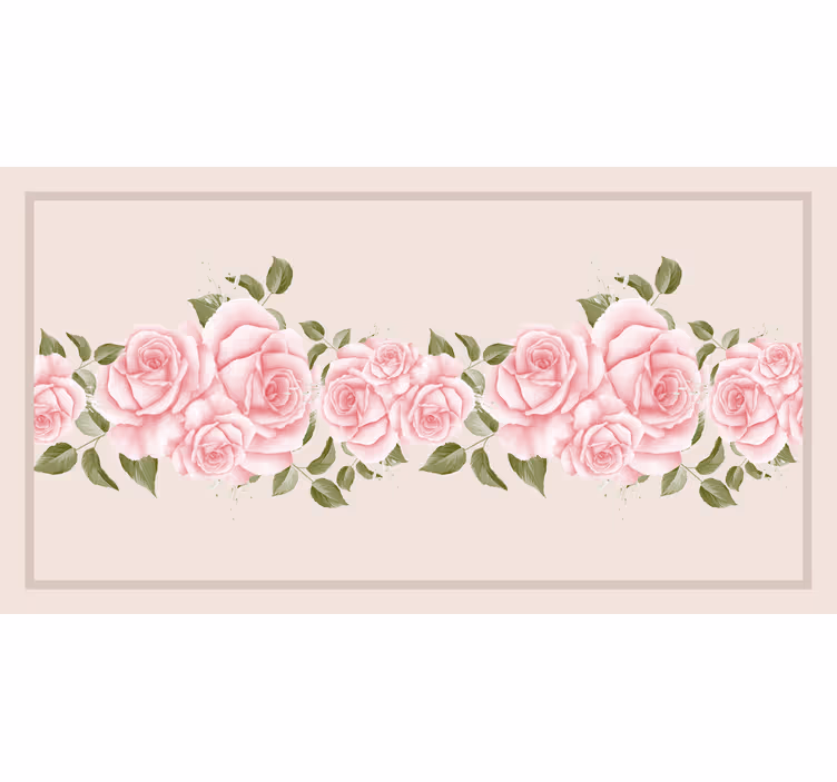 Blind beige vintage pink rose design - TenStickers