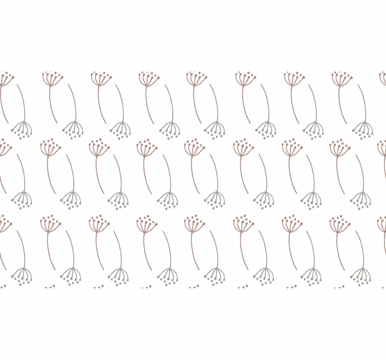 White window blind with pastel dandelions design - TenStickers