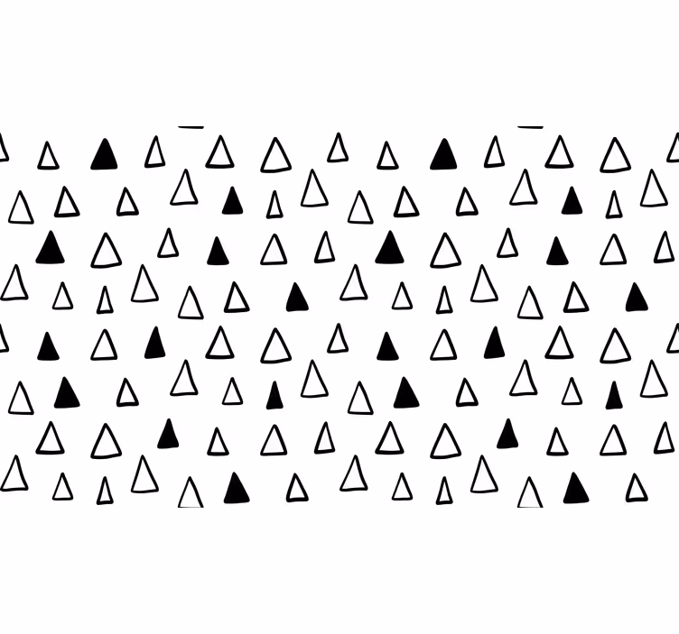 White window blind with small nordic triangles - TenStickers