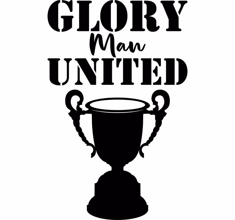 Text blind glory of manchester united - TenStickers