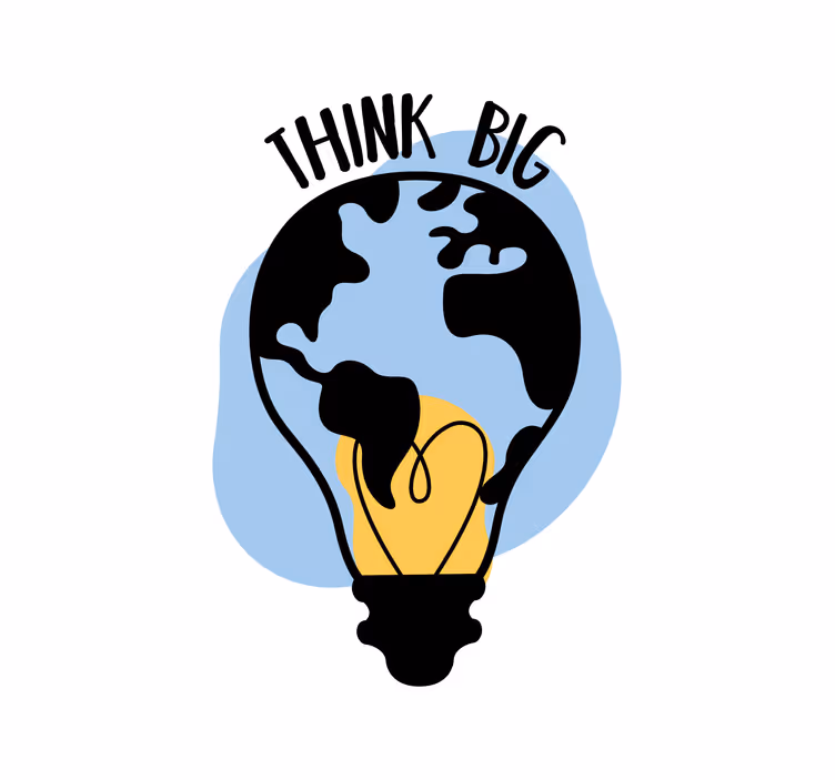 Blind office illuminated globe - TenStickers