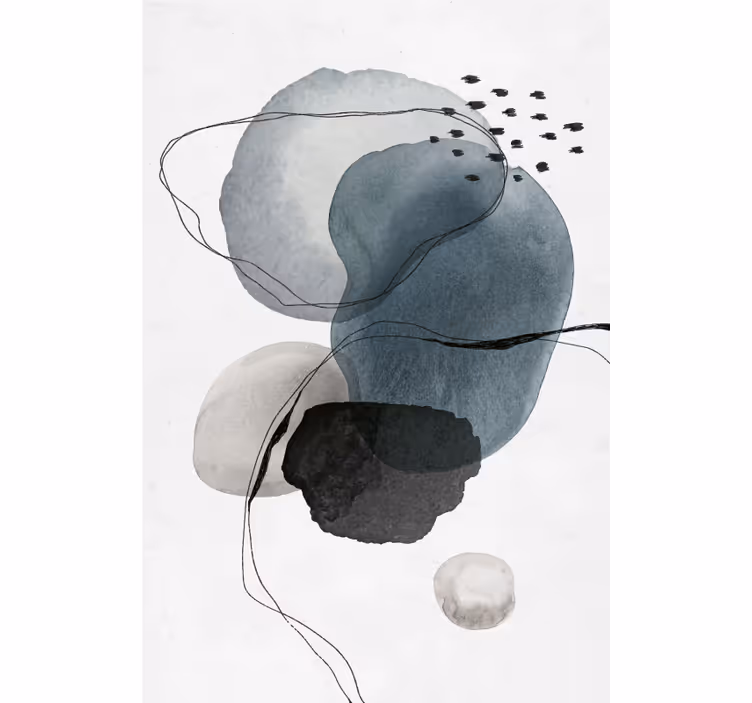 Blind office abstract shapes - TenStickers