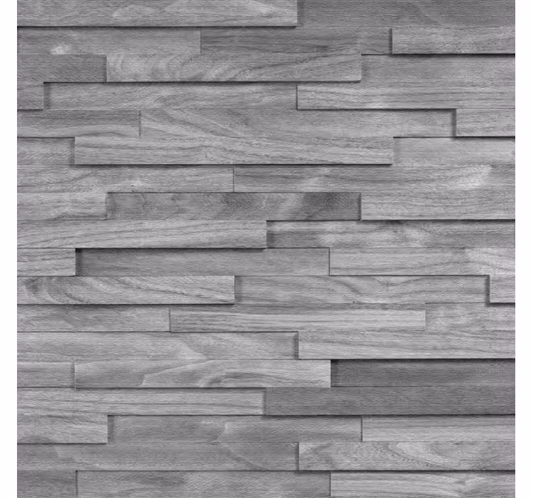Blind grey big wooden planks texture - TenStickers