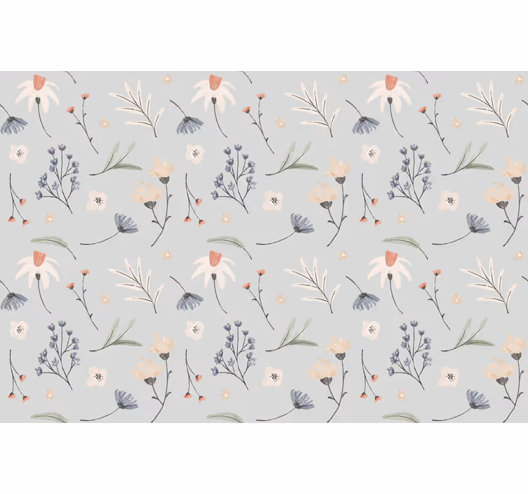 Blind grey floral hamptons design - TenStickers