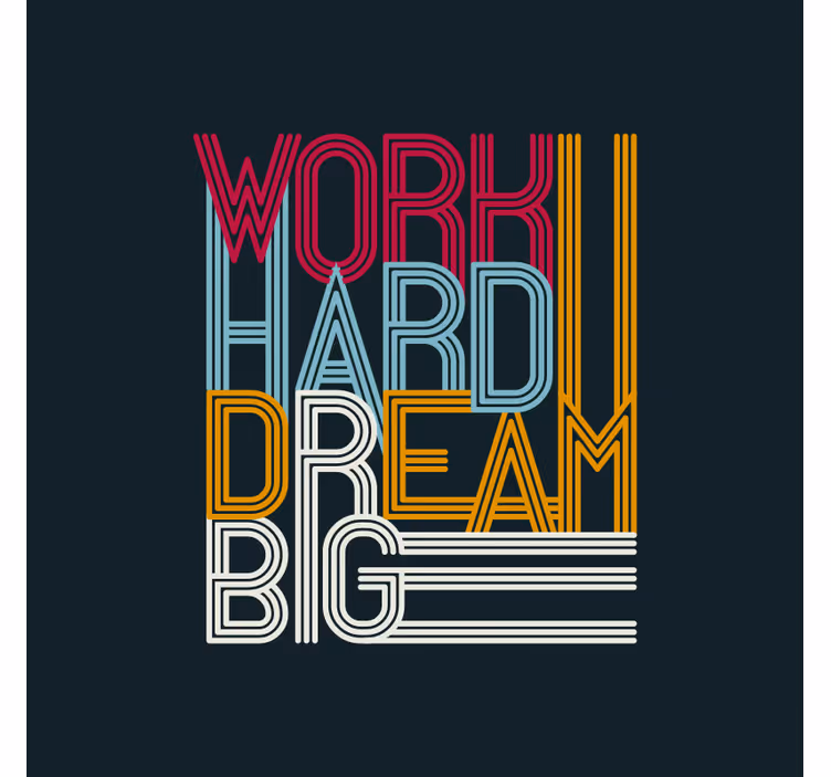 Blind office hustle and aspire - TenStickers