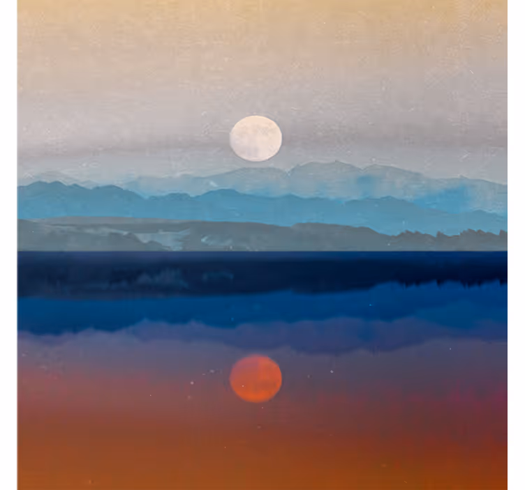 Blind office moonlit space design - TenStickers