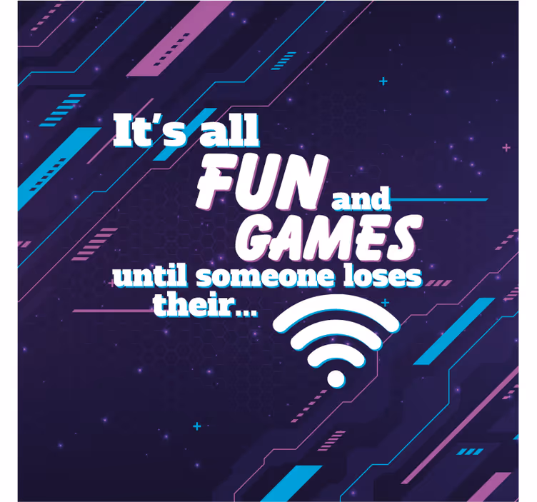 Blind office wifi that makes you laugh - TenStickers