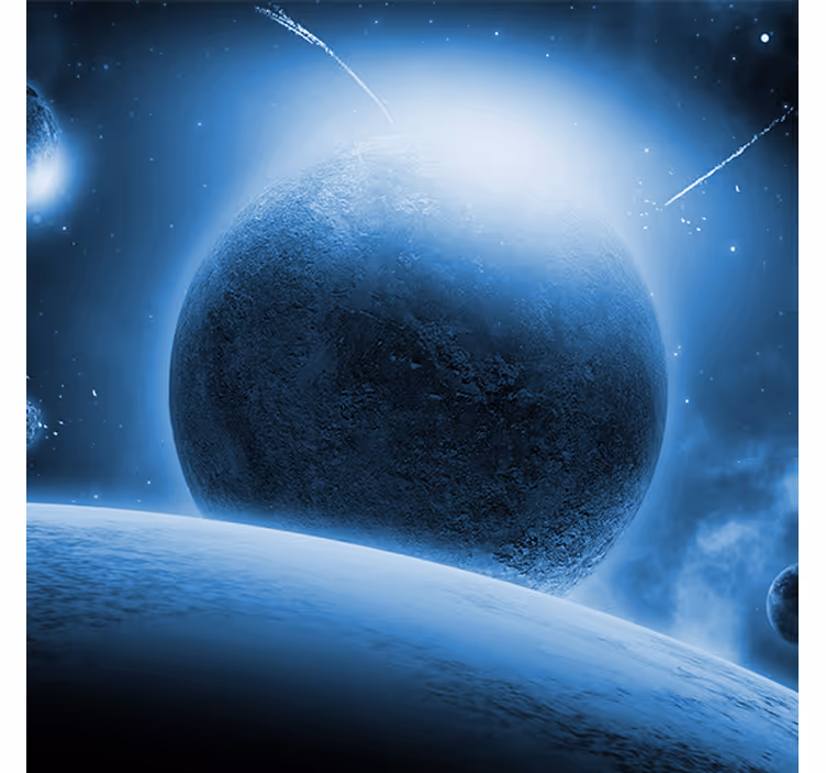 Blind office stunning view of earth from the moon - TenStickers