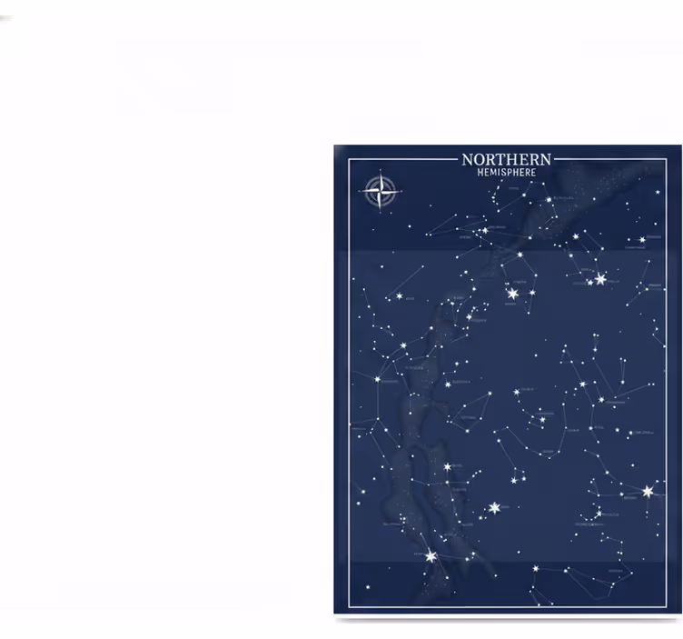 Blind teens northern hemisphere constellation poster - TenStickers