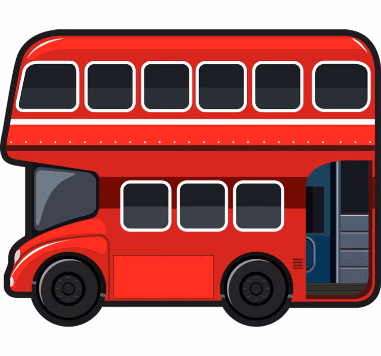 Fun blind london bus design - TenStickers