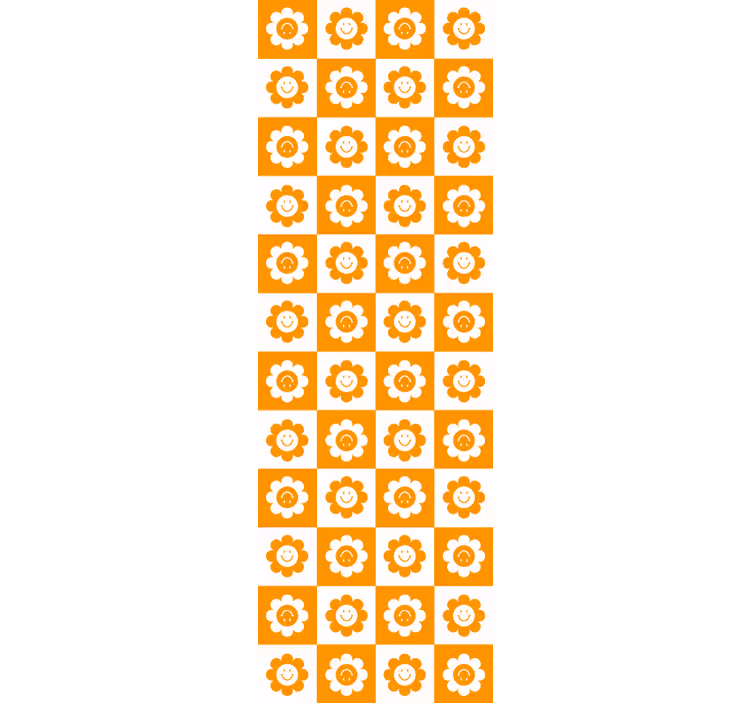 Blind teens squares and flowers smiley faces - TenStickers