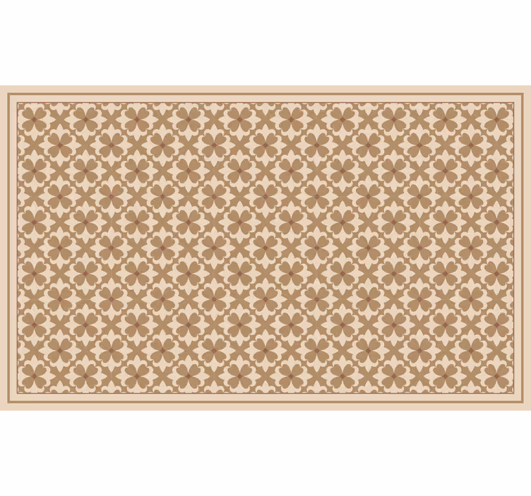 Brown blind vintage beige square pattern - TenStickers
