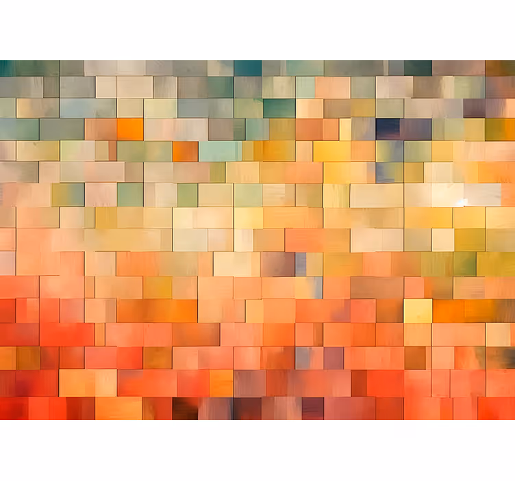 Orange blind color squares - TenStickers