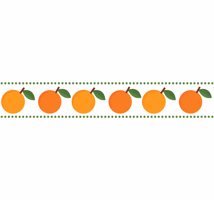 Orange blind with elegant orange border - TenStickers