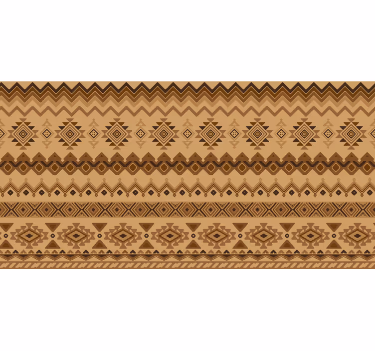 Orange blind ethnic kilim pattern design - TenStickers