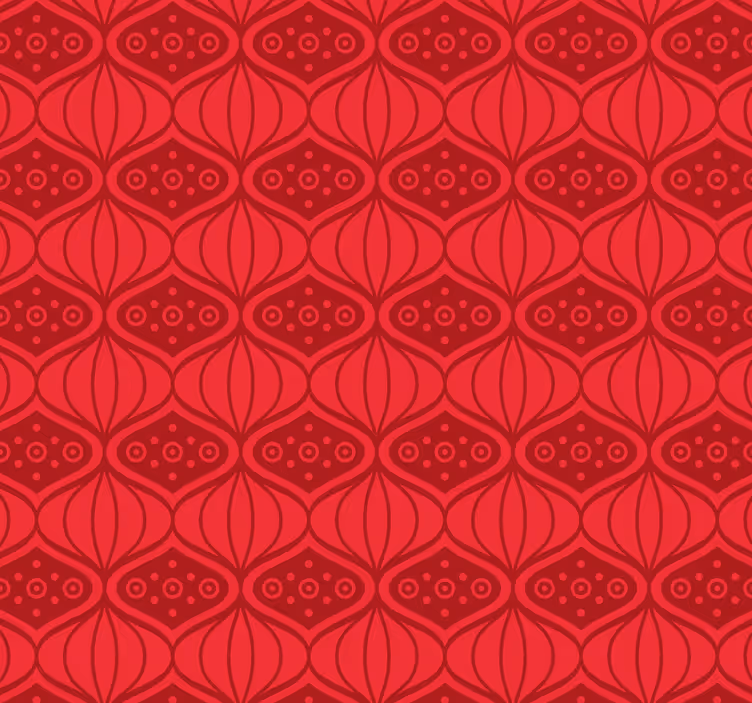 Red blind in oriental style - TenStickers