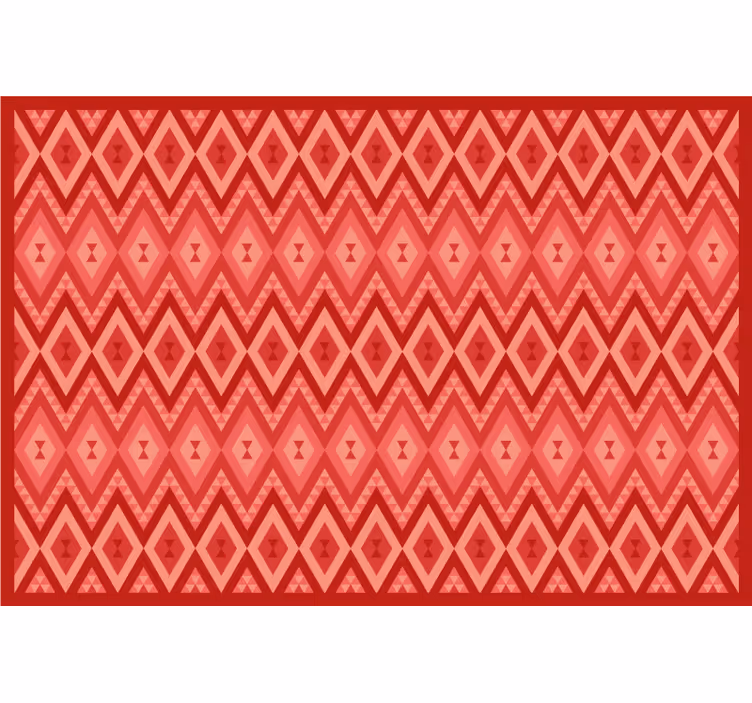Red blind with ethnic vintage pattern - TenStickers