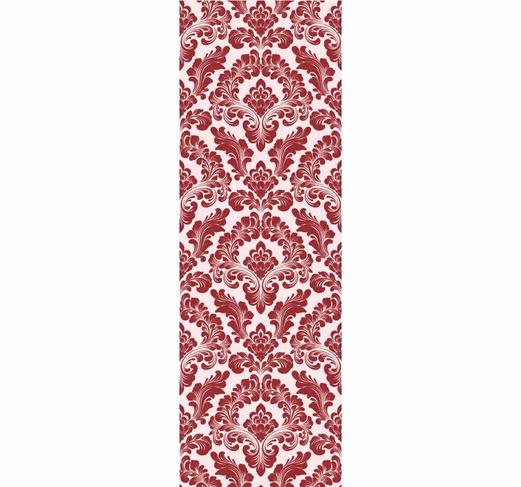 Red blind with hand-block printing - TenStickers