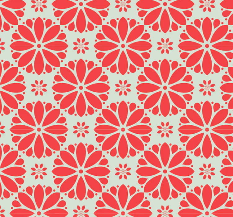 Outdoor blind with floral geometric motifs design - TenStickers