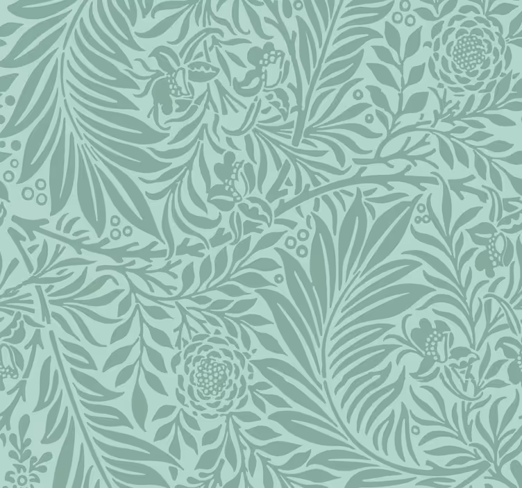 Outdoor blind in mint green vintage pattern - TenStickers