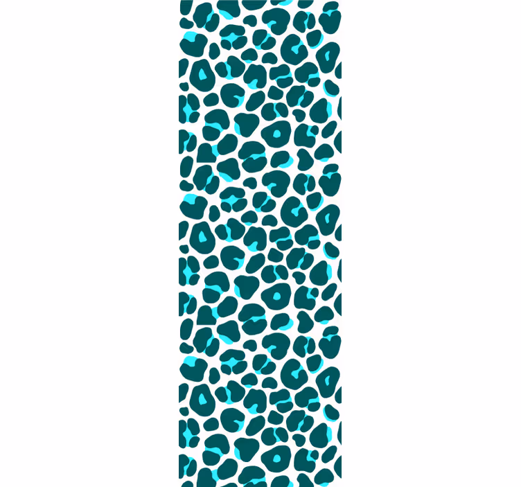 Blind teens in blue and black neon leopard pattern - TenStickers
