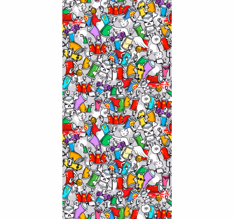 Blind teens vibrant spray paint cans - TenStickers
