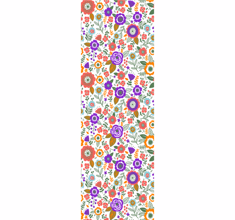 Blind teens colorful beautiful flowers - TenStickers