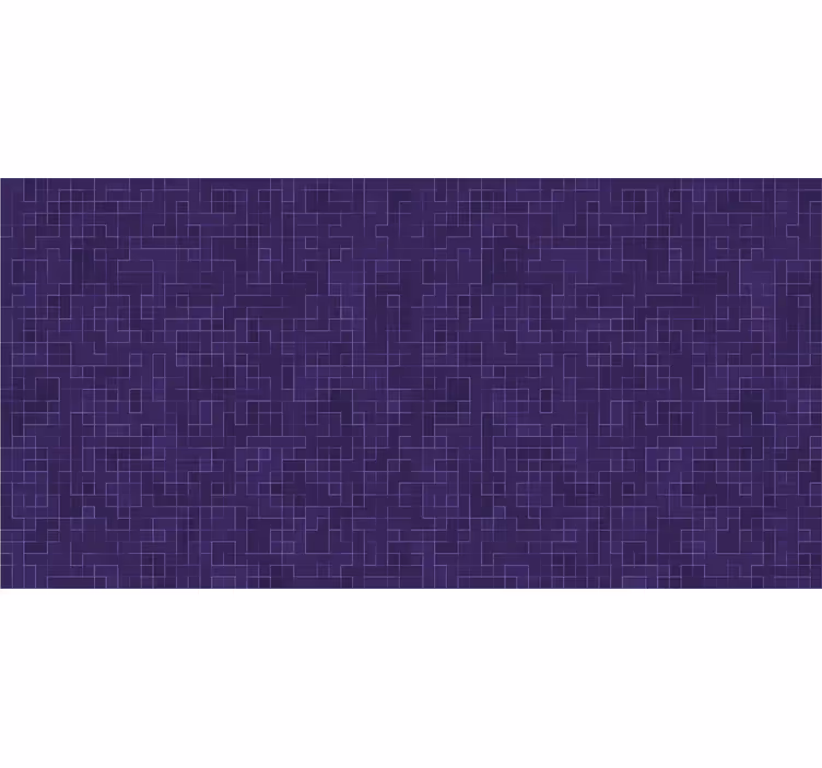 Bathroom blind in abstract purple mosaic - TenStickers