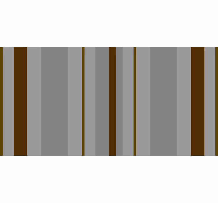 Bathroom blind in gray and brown stripes - TenStickers
