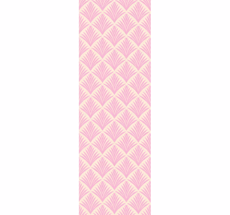 Classic blind pastel pink palm retro pattern - TenStickers
