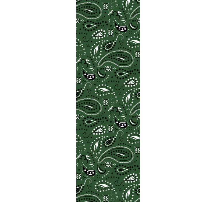 Classic blind teal paisley pattern - TenStickers