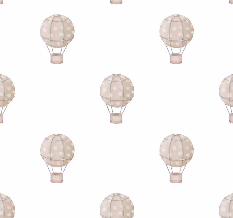 Nursery roller blind with gray balloons design - TenStickers