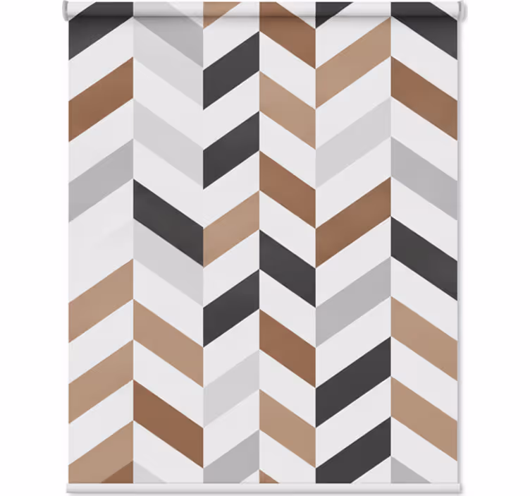 Hallway blind colorful blocks geometric design - TenStickers