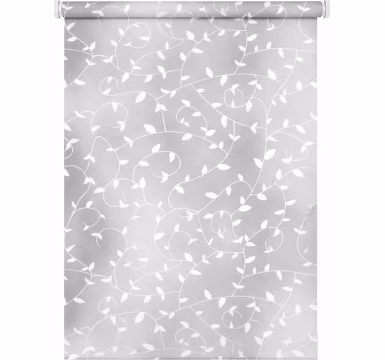 Hallway blind tree branches white and silver wallpaper - TenStickers