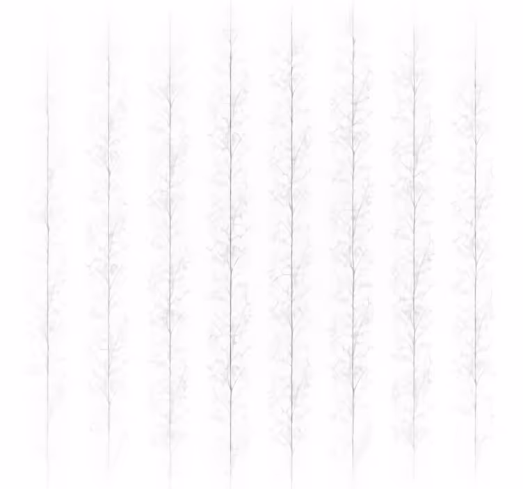 White window blind with screen trees design - TenStickers