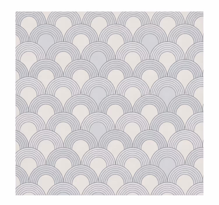 Master bedroom shades width 160 half circle pattern - TenStickers