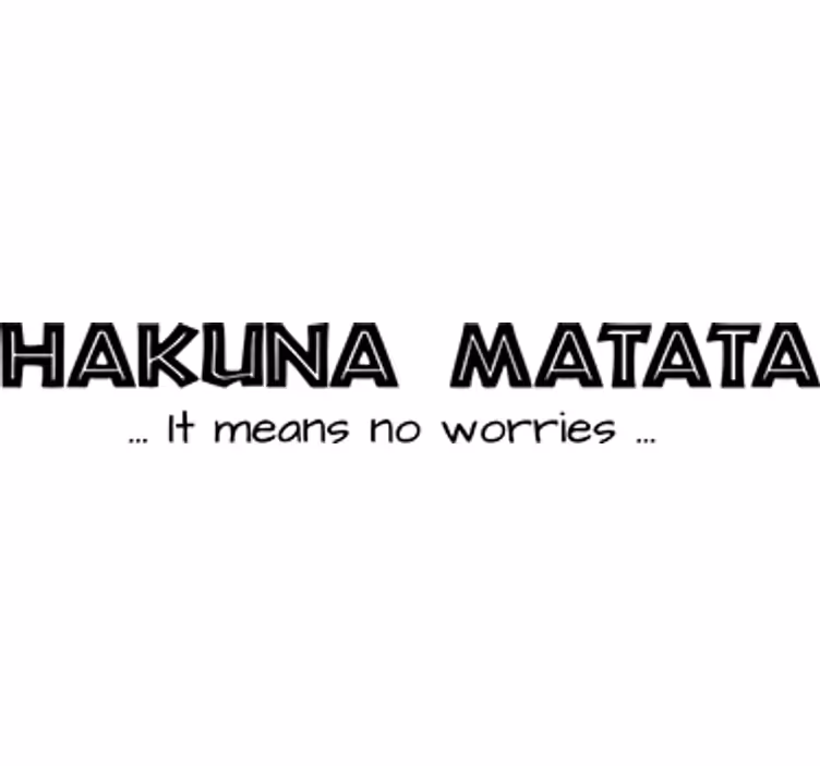 Blind films hakuna matata kids decorative vinyl - TenStickers