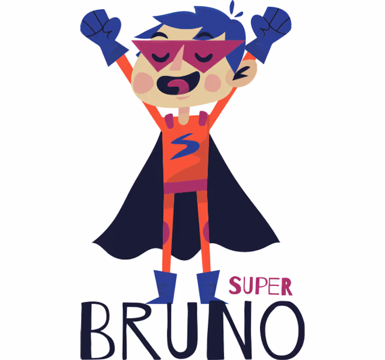 Blind superhero customizable superboy - TenStickers