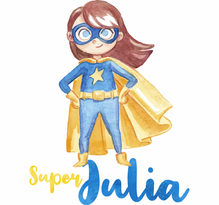 Blind superhero customized girl - TenStickers