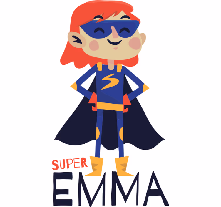 Blind superhero personalized heroine - TenStickers